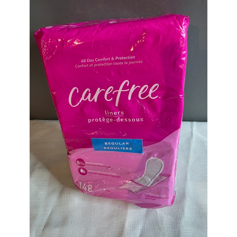 Carefree Regular Liners 148 Count All Day Comfort Protection Odor Control